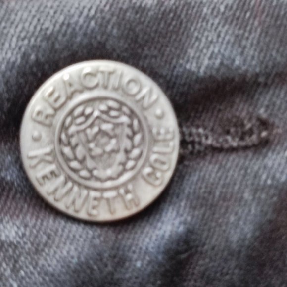 Kenneth Cole Reflection skinny jeans black with zipper design women's size 10 - Picture 9 of 9